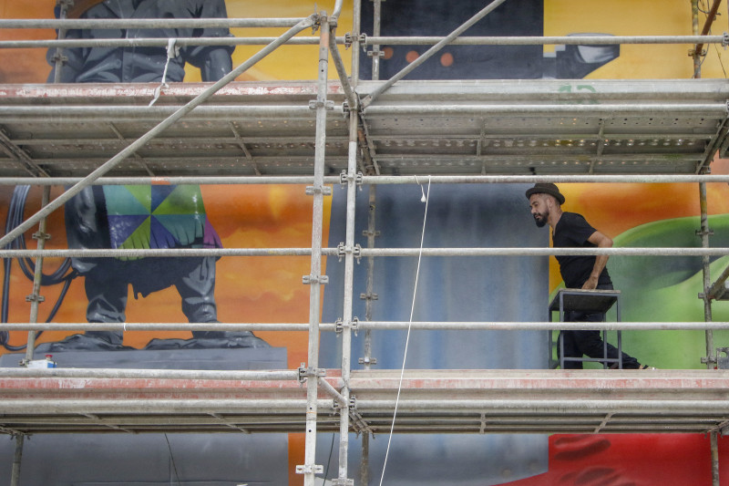 Retratando Paixão Côrtes mural do artista Eduardo Kobra é inaugurado