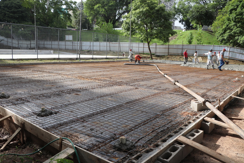 Avan Am As Obras No Parque Itaimb Em Santa Maria