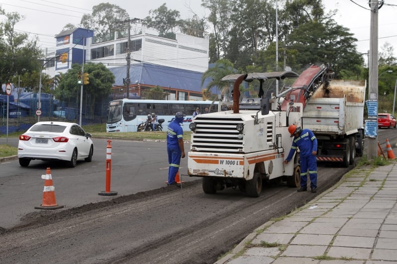 Trecho da avenida Protásio Alves anterior à Manoel Elias passou por obras em 2020