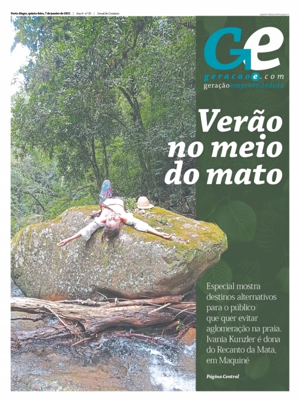  Capa do GeraçãoE do dia 7 de janeiro 2021 Foto: REPRODUÇÃO/JC