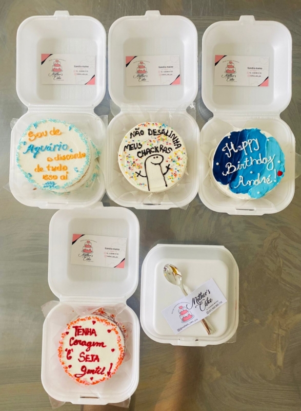 Bento cakes: entenda a febre dos minibolos com frases engraçadas e descubra  onde encomendar em Porto Alegre