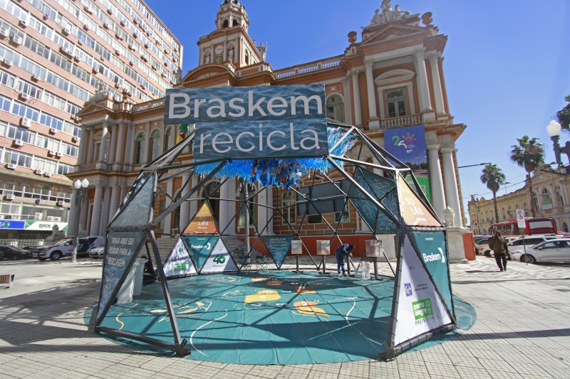 Braskem Recicla segue até o dia 10 de abril em frente ao Paço Municipal