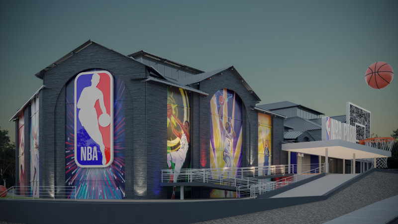 O NBA Park fica localizado na avenida das Hortênsias, entre Gramado e Canela