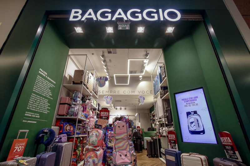 Filial da rede Bagaggio, de malas e acessórios, reforça mix de lojas do Gravataí Shopping 