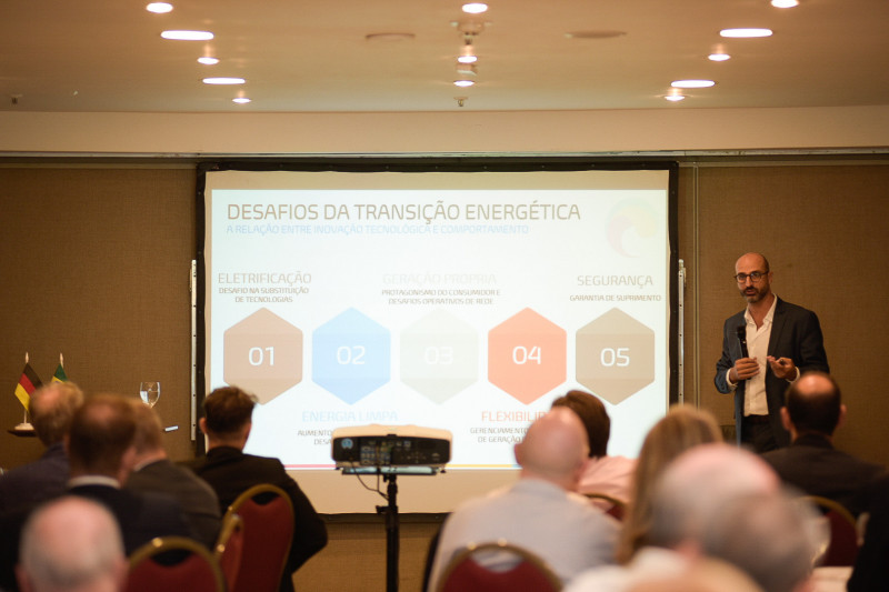 Frederico Boschin participou da reunião-almoço da Câmara Brasil-Alemanha que discutiu transição energética