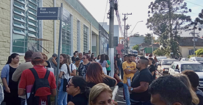 Candidatos chegaram cedo ao local onde ocorre a seleção na antiga Fundação de Cultura