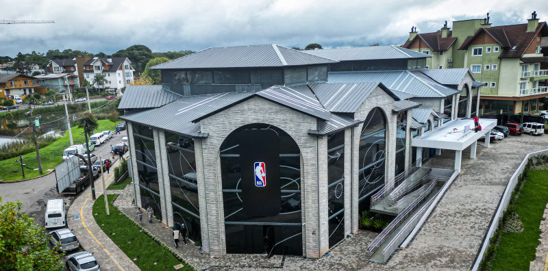 O NBA Park Gramado promete muito entretenimento no seu espaço de mais de 4 mil m² divididos em cinco pavimentos