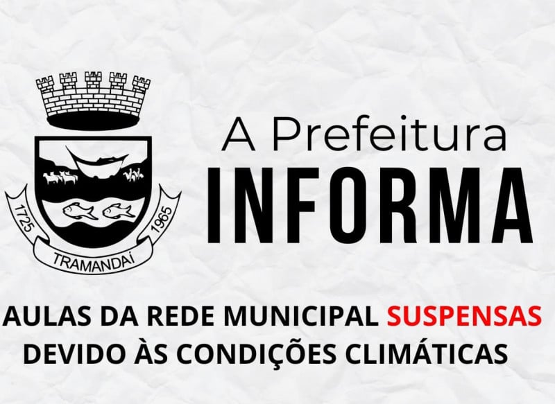 Prefeitura de Tramandaí informou a suspensão das aulas em posts nas redes sociais