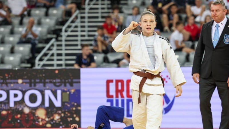 Clarice Ribeiro foi campeã da categoria até 44kg, no Grand Prix de Zagreb