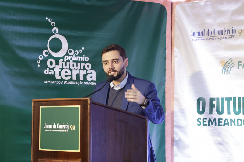 Gabriel Souza discursou durante a 27ª edição de O Futuro da Terra