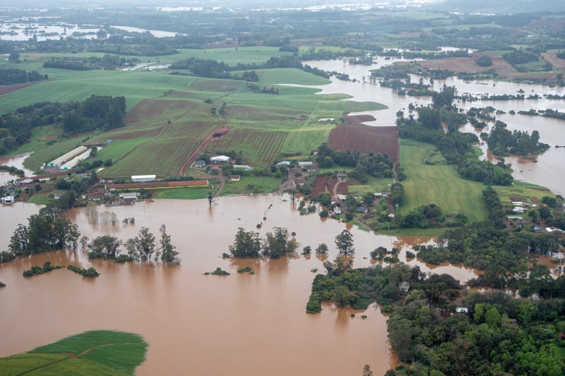 A região do Vale do Taquari foi a mais atingida pelas enchentes nos últimos dias