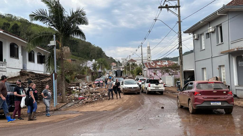 Muçum, um dos municípios mais atingidos, tem registro de 15 mortes e nove pessoas desaparecidas