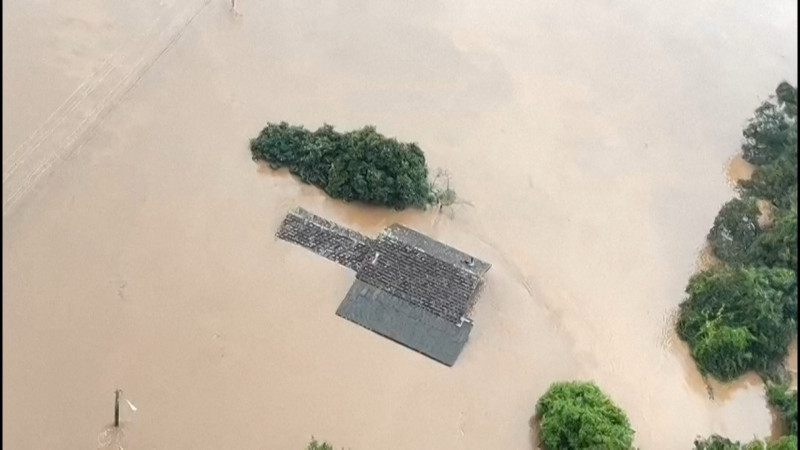 Lajeado, no Vale do Taquari, foi uma das cidades atingidas pela enchente 