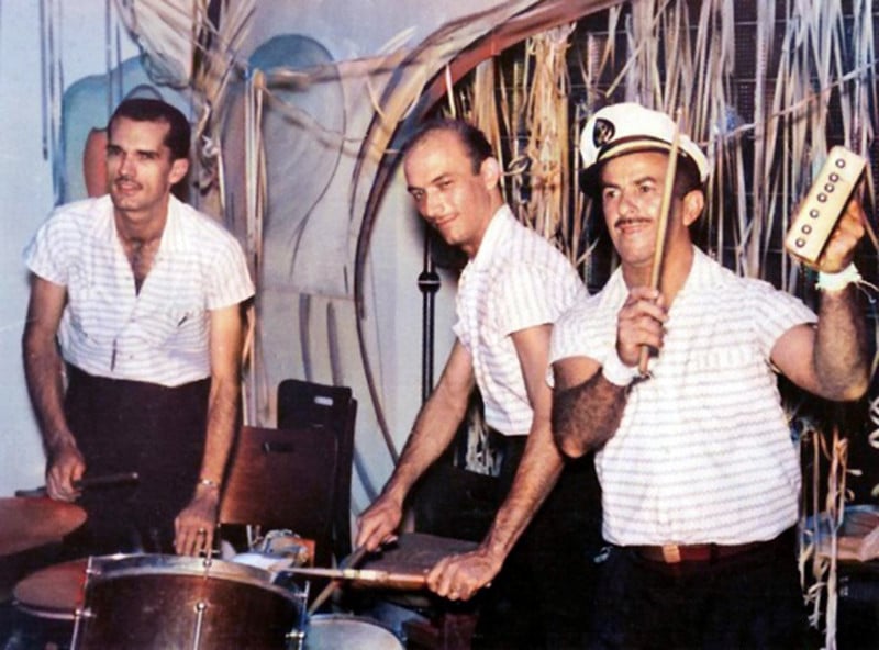 Festa de Carnaval no American Boite, em foto registrada em 1952