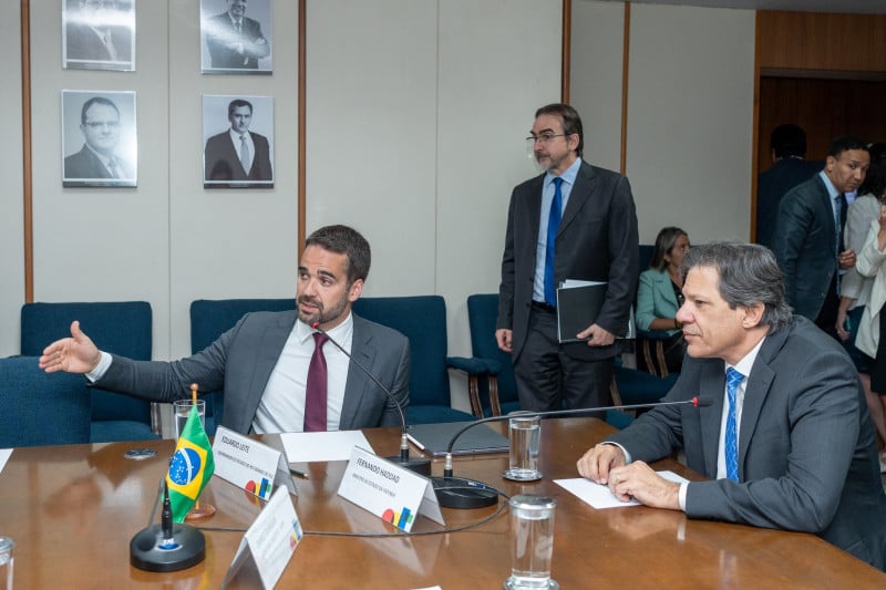 Leite levou duas demandas do governo gaúcho para o ministro Haddad