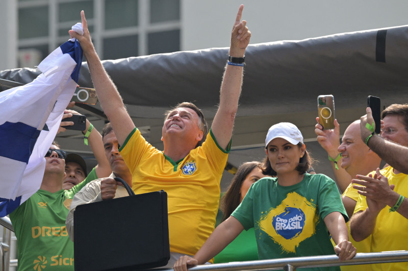 Bolsonaro - atos avenida paulista - manifestações - São Paulo (Photo by NELSON ALMEIDA / AFP)