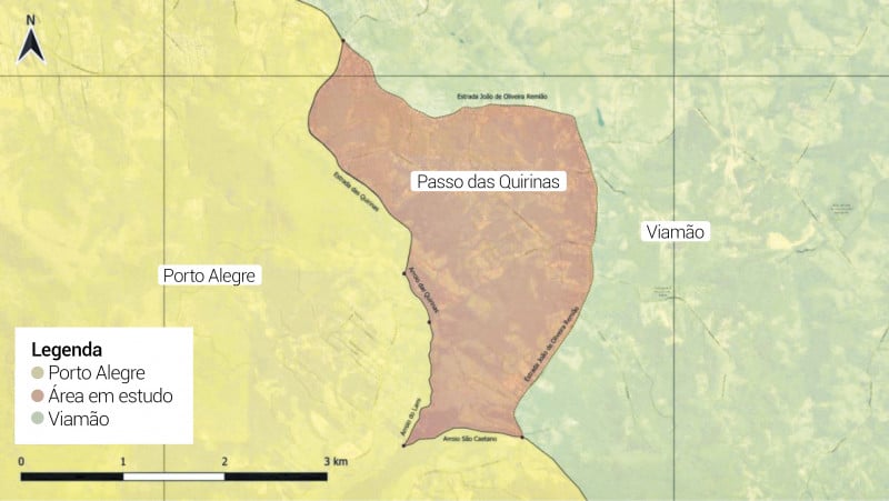 Região do Passo das Quirinas foi incluída no território de Viamão através de uma imprecisão cartográfica