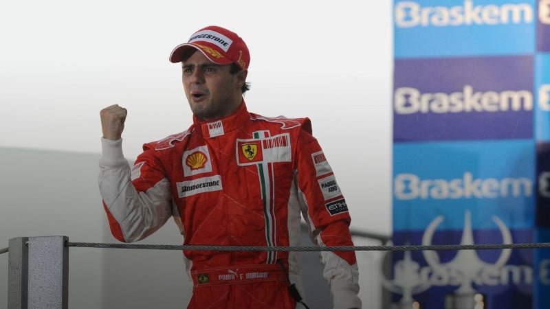 Felipe Massa perdeu o título em 2008 por um ponto de diferença para Lewis Hamilton