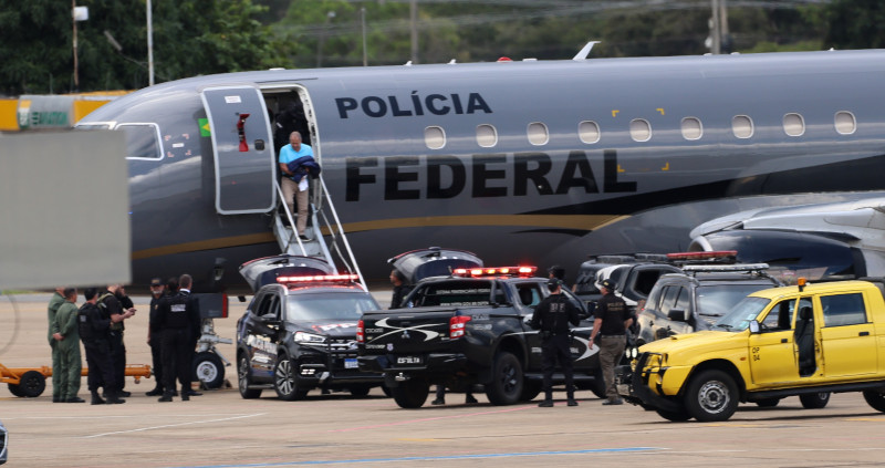 Detidos chegaram no domingo em Brasília e foram encaminhados à prisão