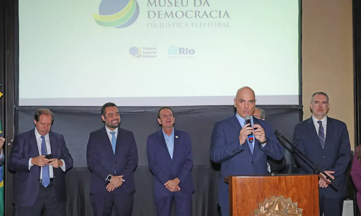 As declarações do ministro Alexandre de Moraes foram dadas durante a cerimônia de lançamento da pedra fundamental do Museu da Democracia