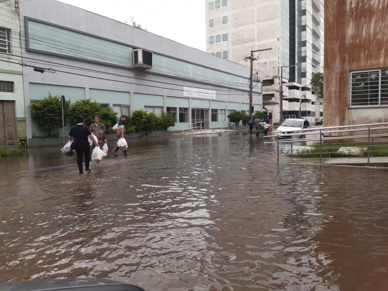 Em Rio Grande, o nível da água atingiu 2,20 metros e ultrapassou a marca de 1941