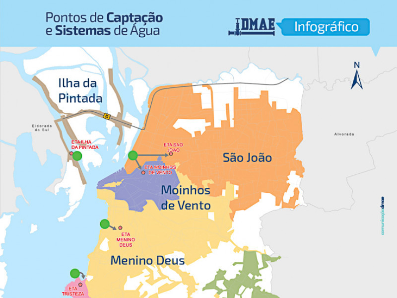 Reativação da ETA Moinhos de Vento, que abastece bairros da região central, segue sendo o principal desafio do Dmae