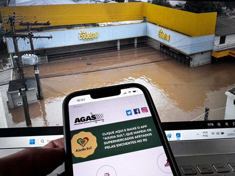 App recebe registros das redes afetadas pelas inundações, como a Codebal, em Eldorado do Sul