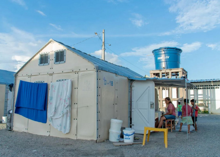 As casas da ONU já estão no Brasil e devem chegar a Canoas nos próximos dias