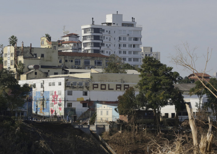 A primeira fábrica da Cervejaria Polar, em Cruzeiro do Sul, no Vale do Taquari, também sofreu com a enchente