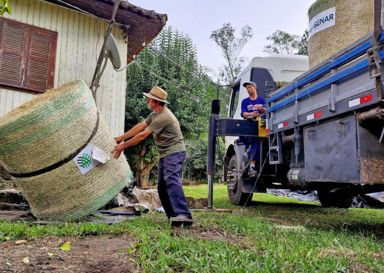 Entregas do Senar-RS para os produtores rurais