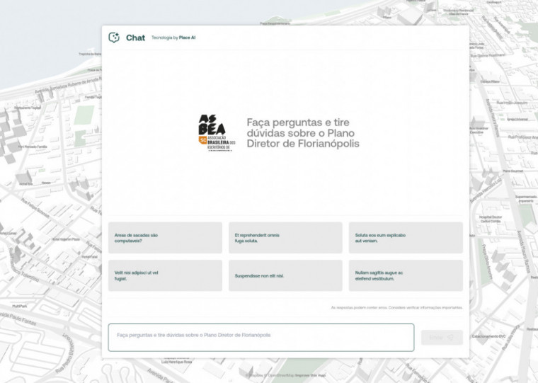 Chatbot auxiliará na geração de análises do Plano Diretor de Florianópolis e elaboração de projeto