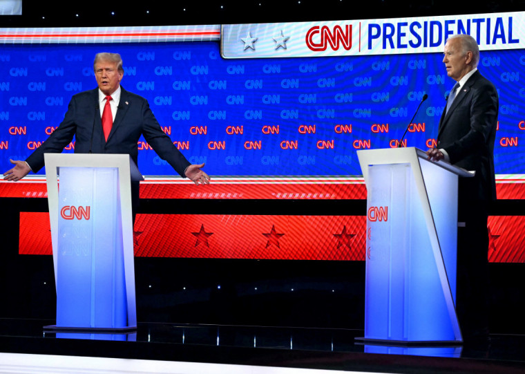 Trump e Biden participaram na quinta-feira do primeiro debate presidencial de 2024