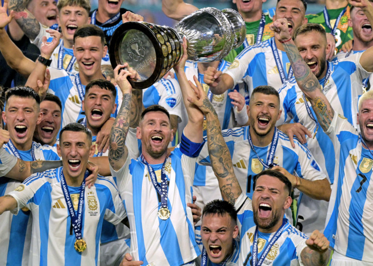 Liderados por Messi, argentinos são os atuais bicampeões da América