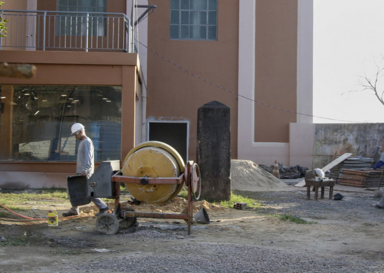 Usina do Gasômetro em Obras.