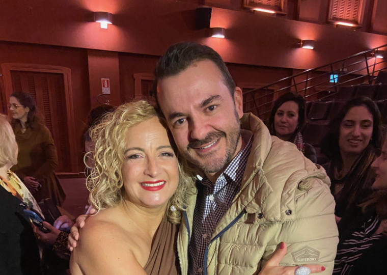 Carla Maffioletti e Flávio Leite na Cinemateca Capitólio