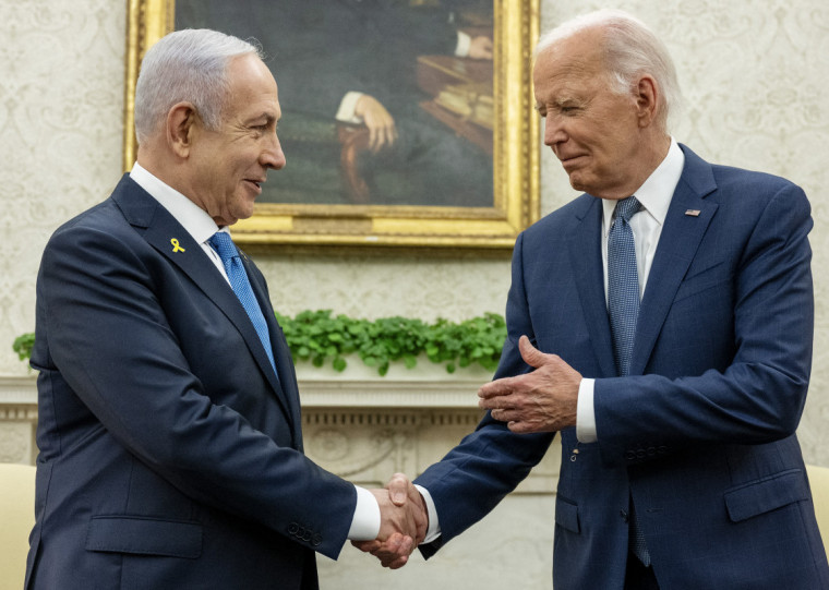 Nesta quinta, Netanyahu se reuniu com o presidente Joe Biden