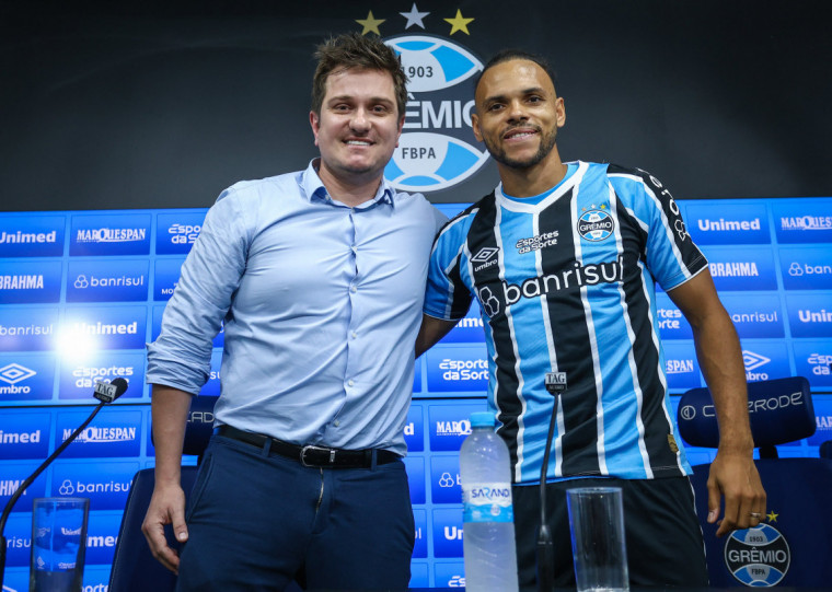 Antônio Brum e Martin Braithwaite deram entrevista na tarde desta sexta (2)