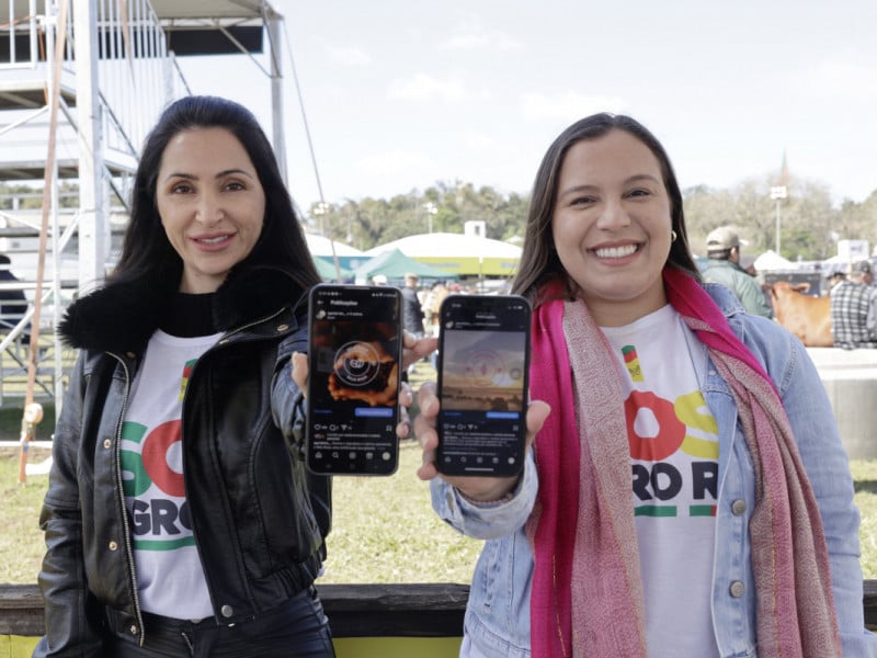 Graziele de Camargo e Dandara Peres são criadoras do Selo Rosa, para dar destaque para mulheres no agro Foto: TÂNIA MEINERZ/JC