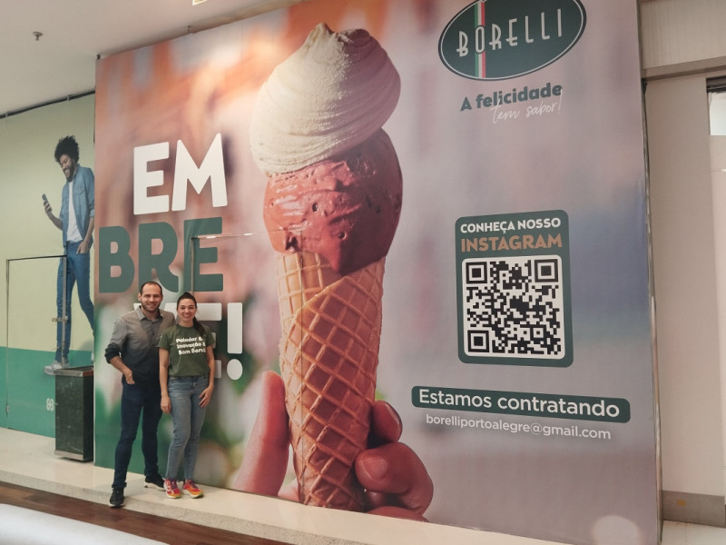 A primeira unidade da Gelato Borelli no Rio Grande do Sul ser&aacute; inaugurada na quarta-feira (25) Foto: ST&Eacute;FANI RODRIGUES/ESPECIAL/JC