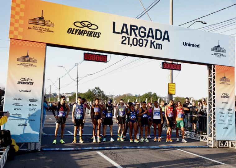 As alterações começaram a partir das 5h30 deste sábado para a realização da Meia Maratona