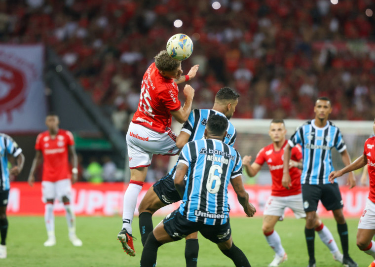 No último Gre-Nal no Beira-RIo, pelo Gauchão, o Inter venceu por 3 a 2