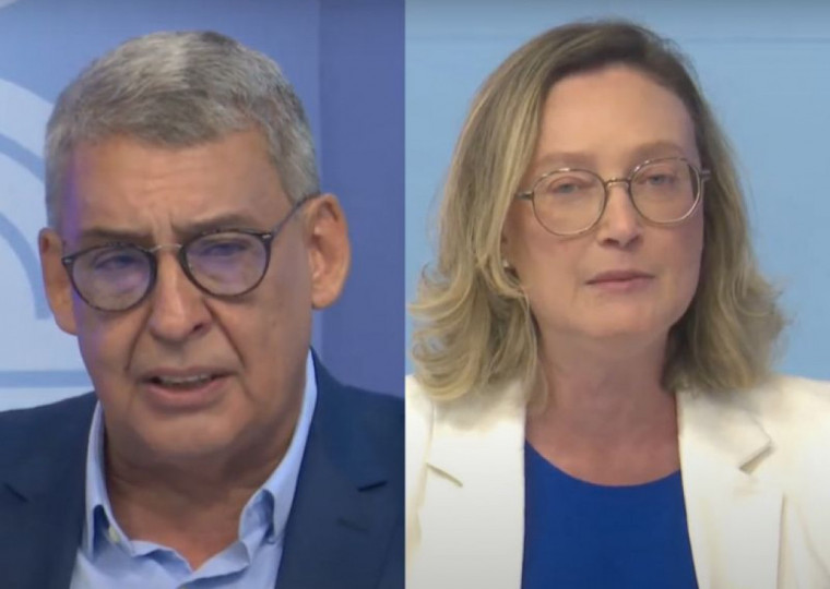 Sebastião Melo (MDB) e Maria do Rosário (PT) se enfrentaram em debate nesta quinta-feira (17), na TV Pampa