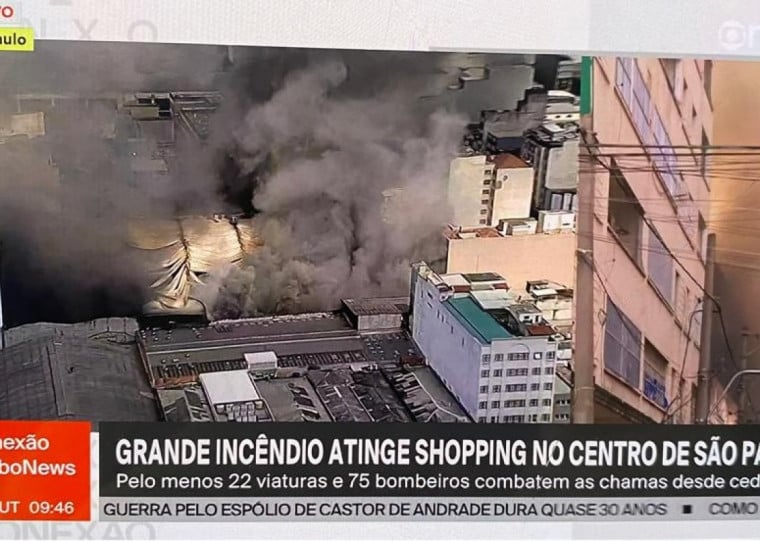 GloboNews mostra situação do Brás nesta manhã, tradicional ponto comercial de SP