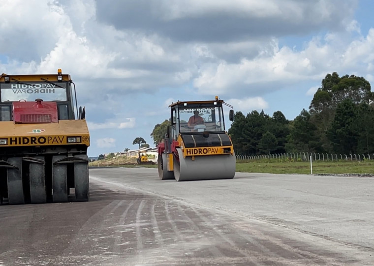 Primeira etapa de obras na pista se estende ao longo deste mês