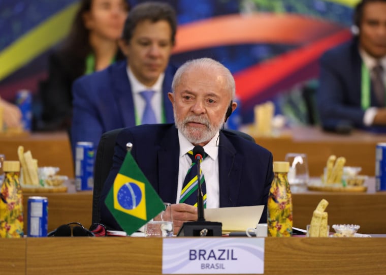 Presidente Luiz Inácio Lula da Silva discursou na reunião de abertura da cúpula do G20