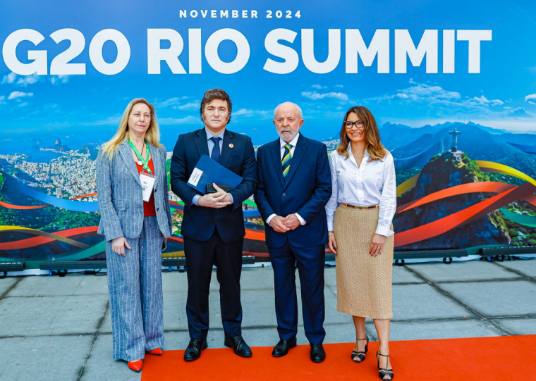 Brasileiro recebeu o argentino na abertura do evento no Rio