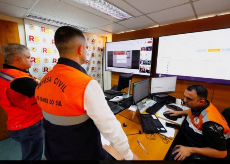 O alerta foi enviado  para 36 municípios de diversas regiões do Estado utilizando a tecnologia cell broadcast