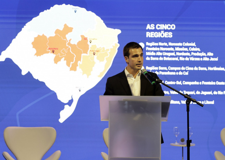 Diretor-presidente do Jornal do Comércio, Giovanni Jarros Tumelero abriu o evento do Mapa Econômico do RS na Fiergs