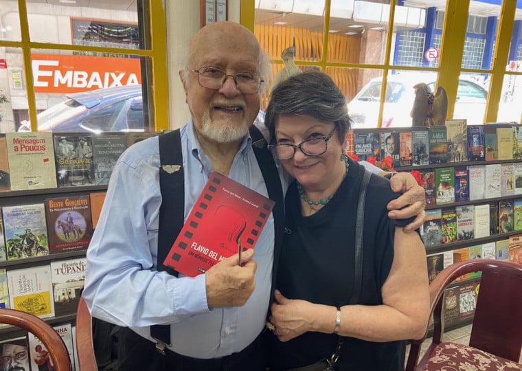 Flávio Del Mese e Susana Gastal na Livraria Erico Verissimo